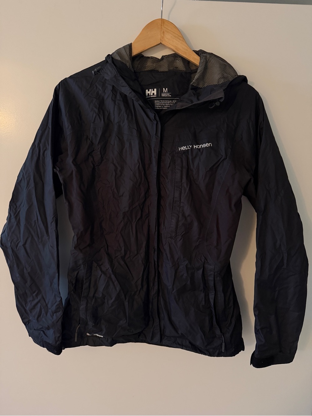 Helly Hansen Black Hooded Shell Jacket